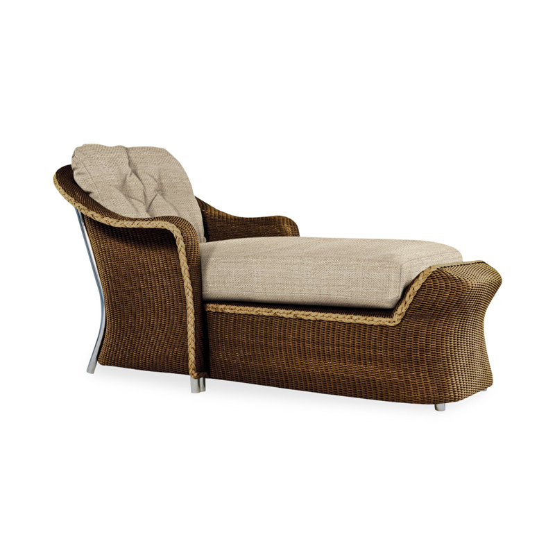 Reflections Outdoor Chaise Lounge, Sailcloth Salt, Mink