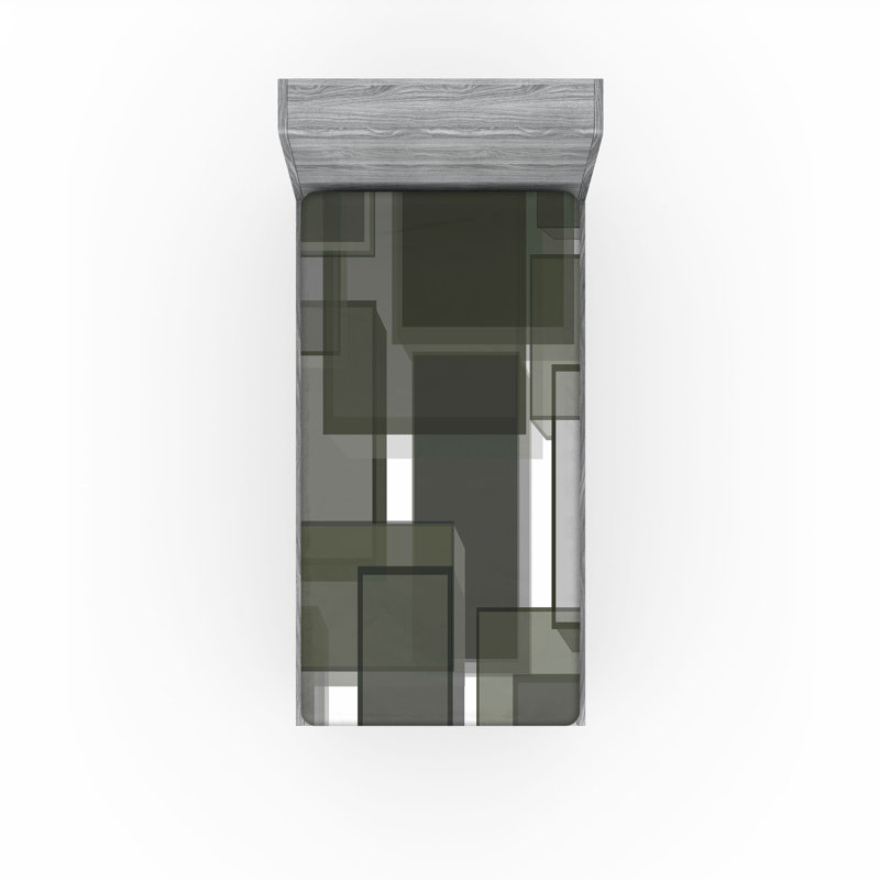Ensemble de 2 drap-housse taupe Ambesonne, Ensemble literie pour lit simple