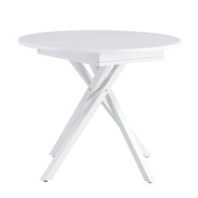 Beniah Extendable Metal Base Dining Table