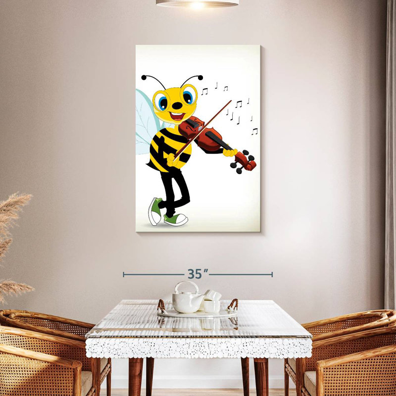 Ashelle Bee Playing Violin, 45" H x 30" W