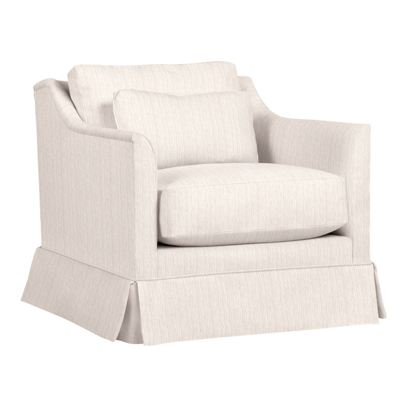 Newlin 33.5" Newlin Chair, Perigold Poros Eggshell