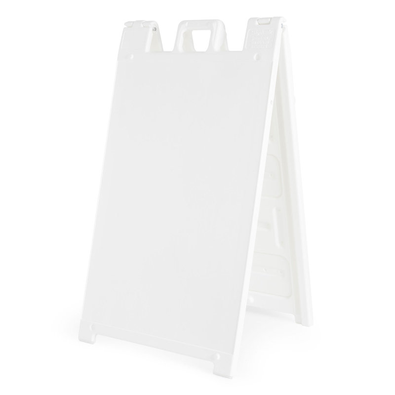 Double Sided Sign Stand, White
