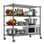 Heavy Duty Storage Shelves, Tier Wire Shelving Unit With Wheels, Commercial Adjustable Metal Shelves For Storage, Garage Rack Pantry Shelves Kitchen Shelving