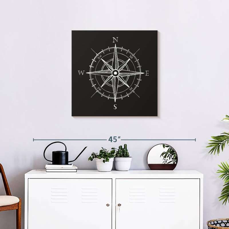 Aletra Simple Compass Rose, 24" H x 24" W