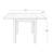 Adamo Drop Leaf Solid Wood Dining Table-33116892-33116893