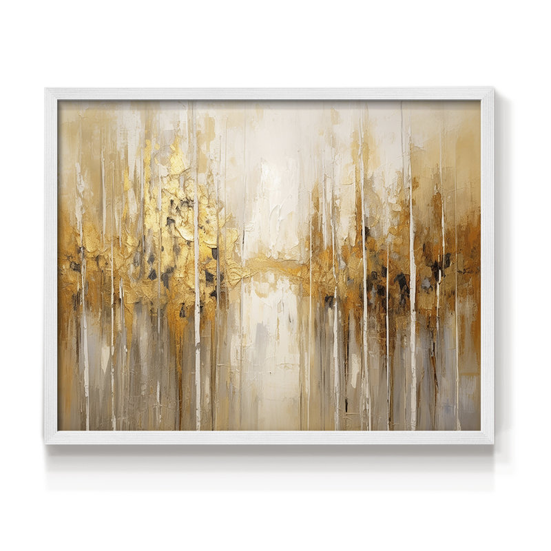 Abstrait, série Cxxv, reproduction encadrée, H 8 po x l 10 po, Blanc