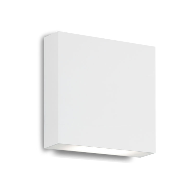 Mica 1 - Light LED Outdoor Flush Mount, White, 5.5" H x 6.13" W x 1.63" D