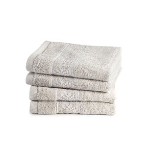 Clean Design Home x Martex Savoy Anti-Allergen 100% Cotton Washcloth Set (Set of 4)