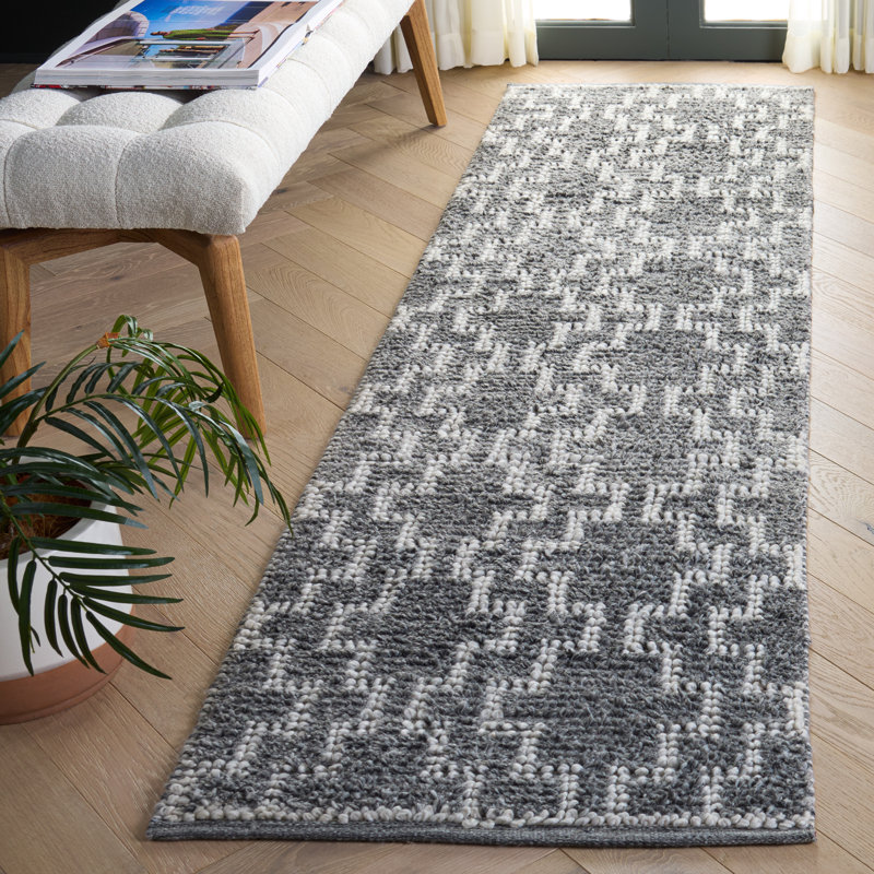 Tapis d'intérieur tissé à la main Vermont, Tapis de couloir 2 pi 3 po x 8 pi 0 po