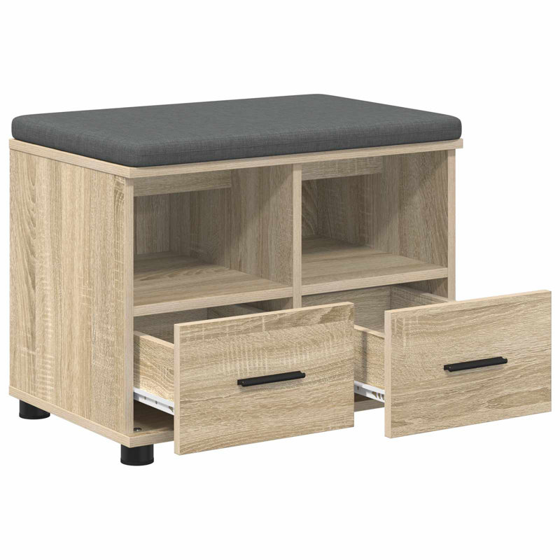Storage Bench, Sonoma Oak, 46cm H x 60cm W x 38cm D