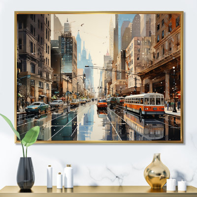 «Skyscrapers Urban Heights I», reproduction sur toile