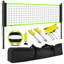 32Ft Portable Height-Adjustable Volleyball Net Set with Poles, Volleyball, Pump & Carry Bag