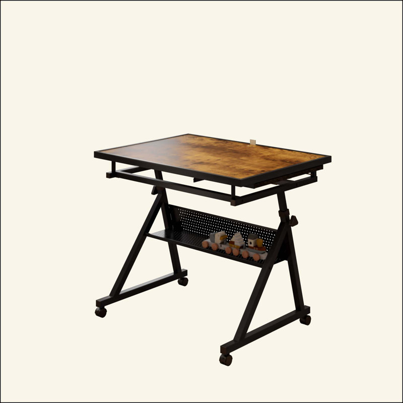 1500 Pieces Adjustable Jigsaw Puzzle Table for Adults with 4 Sorting Trays, Mobile Puzzle Board with Wooden Cover & Storage Shelf
