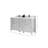 60 " W Freestanding Standard 2 Double Vanity Bathroom Vanity With Quartz Top