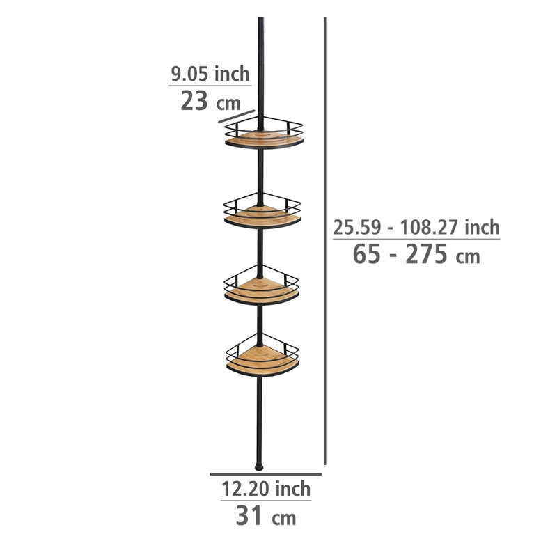 Dolcedo Tension Pole Stainless Steel Shower Caddy