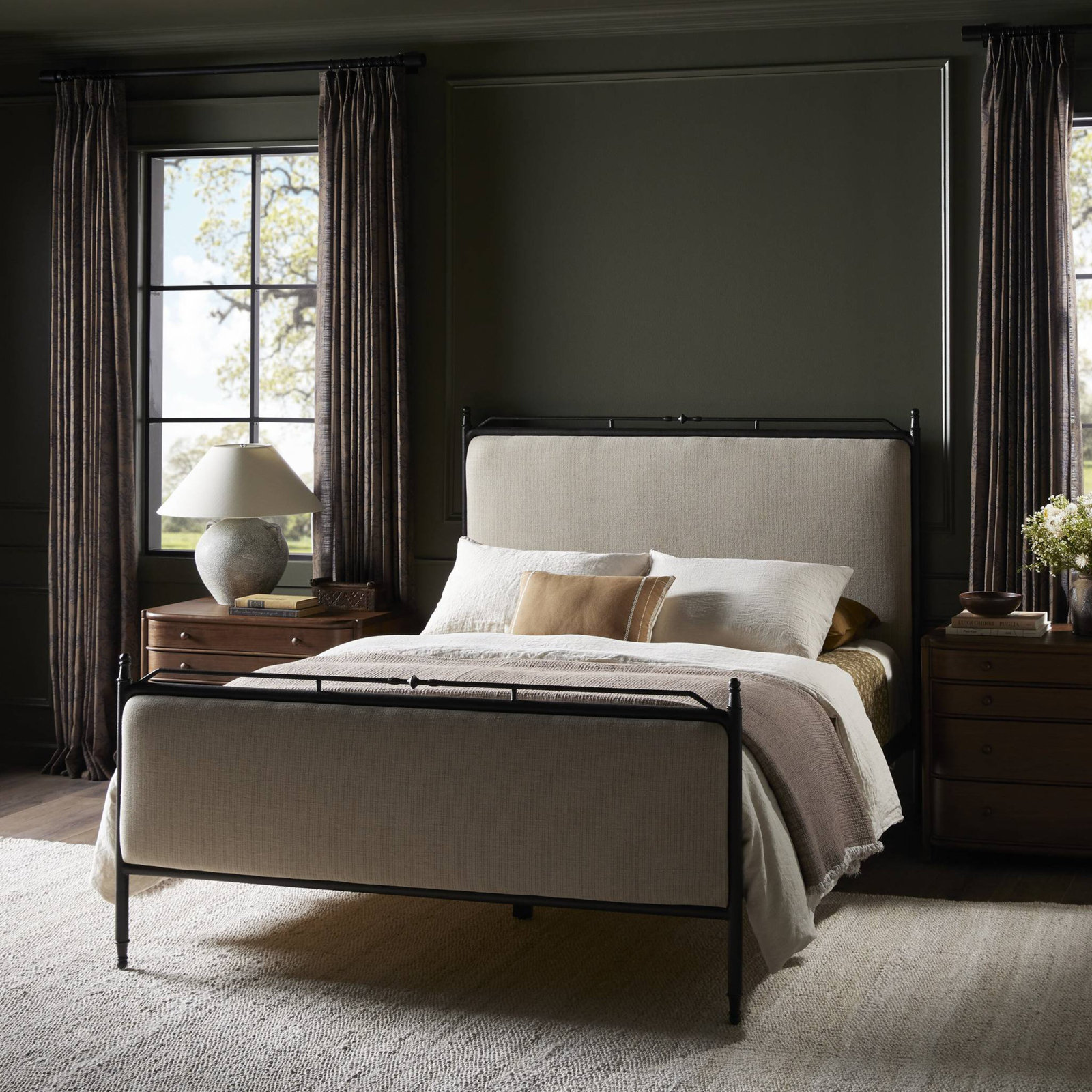 Amber Lewis x Four Hands Leyla Bed, Queen, Laine Natural