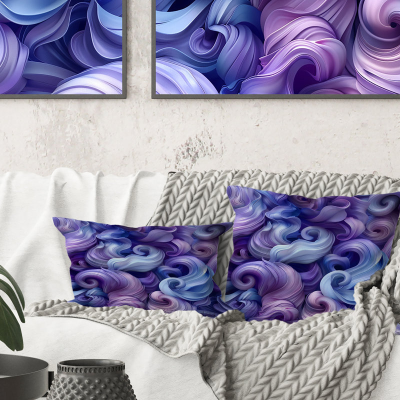 Coussin lavande fluide Dreams II - Modern