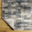 Tapis brun rectangulaire en polypropylène / polyester tissé à la machine Brod-689991812