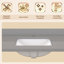 Évier intégré de meuble-lavabo simple en pierre reconstituée l 42 po x P 22 po avec dosseret gris moucheté 4 po