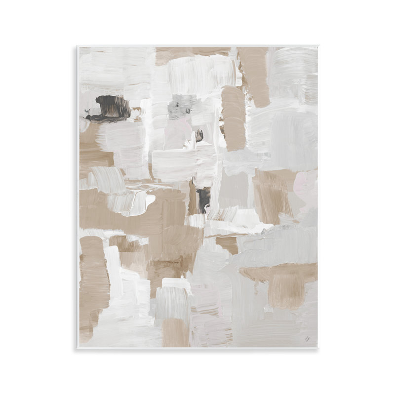 Plaque murale beige et blanche Peace, design par Lanie Loreth