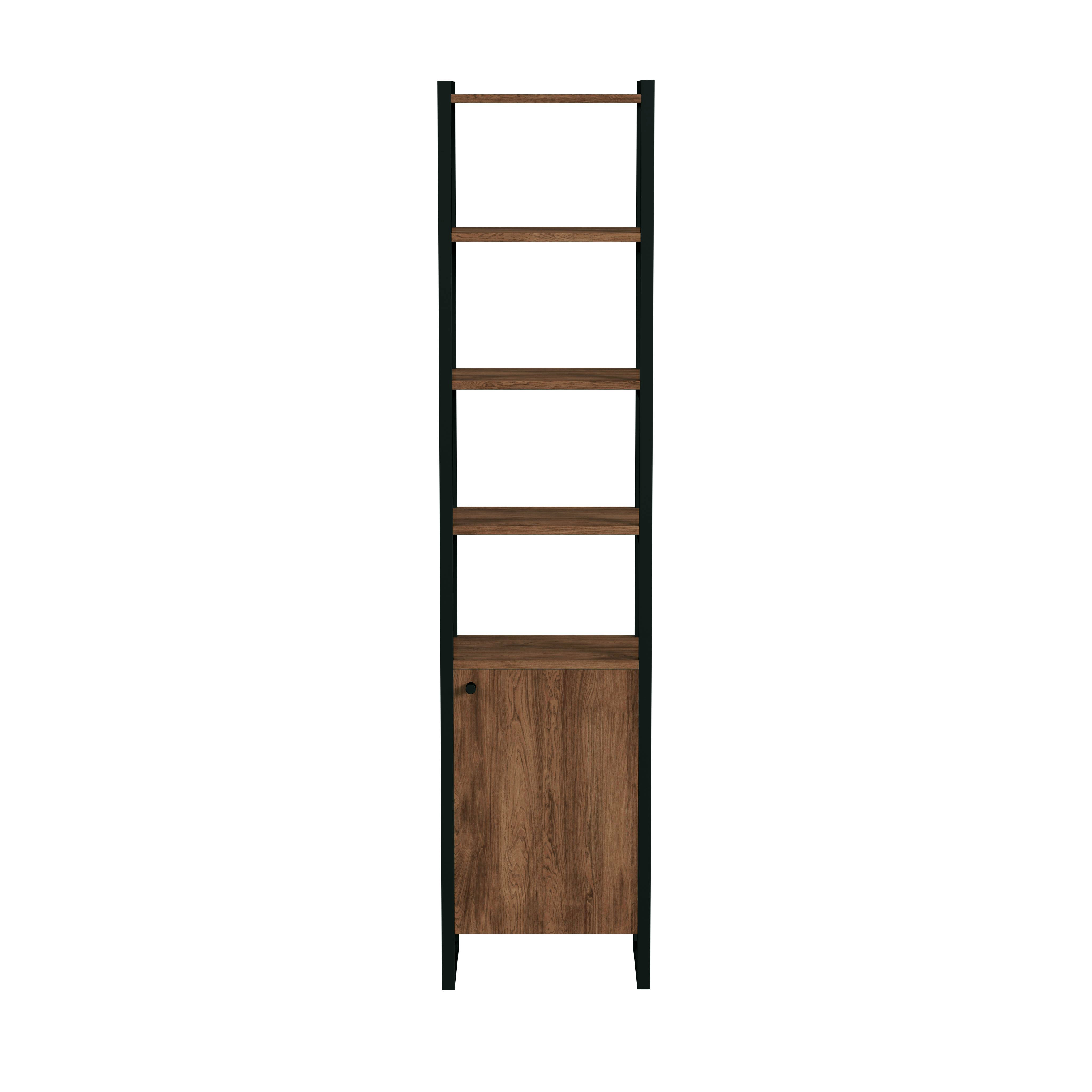 Butler Drake Two Door Walnut Bookcase with Storage & Reviews | Perigold