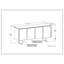 Lowry - Grand buffet à 4 portes - Brun anthracite patiné