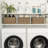 Handwoven Wicker Storage Basket with Built-in Handles, Large Basket Set for Bathroom, Living Room, Kitchen, Sea Grass-454728262