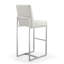 Tabouret de bar rembourré en métal