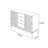 Acrylic Sliding Door High Foot Buffet Table