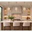 Luminaire suspendu lanterne en cristal 4 lumières Transitional