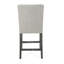 Tabouret de comptoir contemporain capitonné en tissu, ensemble de 2