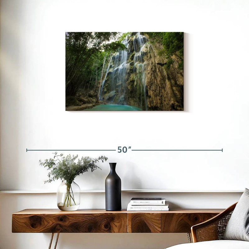 Cascade d'Alvord à Cebu, H 20 po x l 30 po