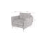 Modern Armchair  with Silver Metal Legs-69378094