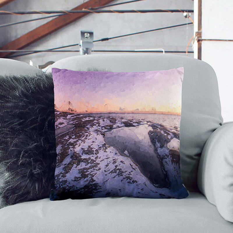 Square Cushion, 55cm H x 55cm W x 20cm D, White