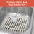 Spectrum Small Sink Mat Protector for Kitchen Sink with Raised Feet for Quick Drying and Water Flow, Soft Rubber Non Slip Surface Protects Dishes Glassware for Stainless Steel Sinks, Buttercream