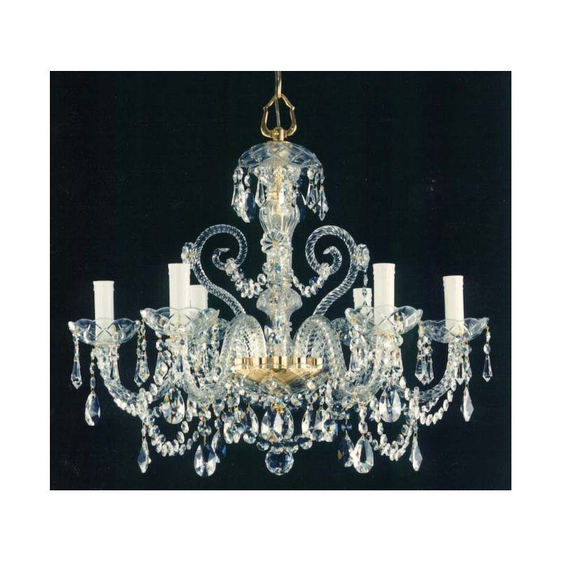 Crowl 6 - Light Candle Style Chandelier