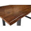 Antaqui Solid Wood Top Metal Base Dining Table