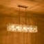 Lustre rectangulaire en cristal 8 lumières
