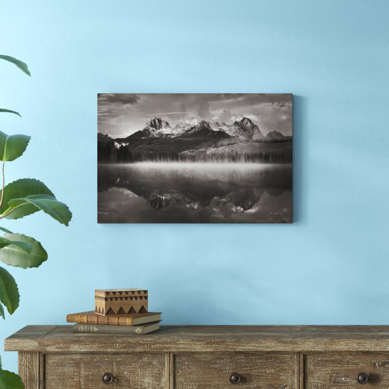 Little Redfish Lake Mist II by Alan Majchrowicz - No Frame Print on Canvas, 51cm H x 76cm W x 3.8cm D