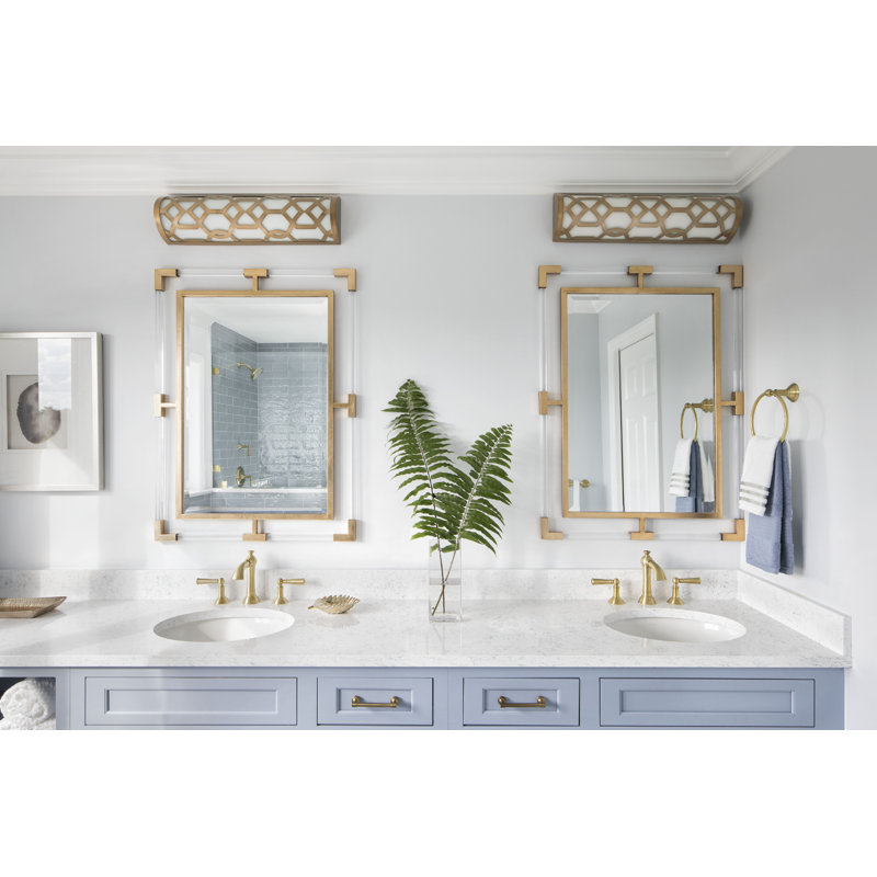 Thorbern 1-Light Dimmable Vanity Light, Aged Brass