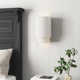 Tanyel 2 Light Steel Dimmable Flush Mounted Sconce