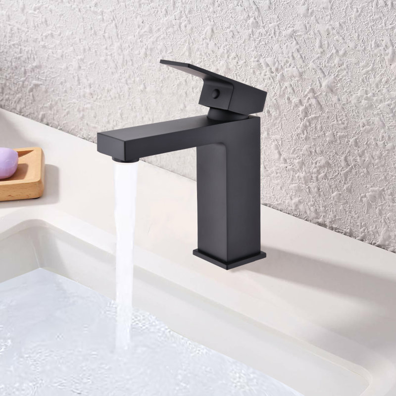 Single-Hole and Mounting / Installation Required -handle Bathroom Faucet with Drain Assembly
