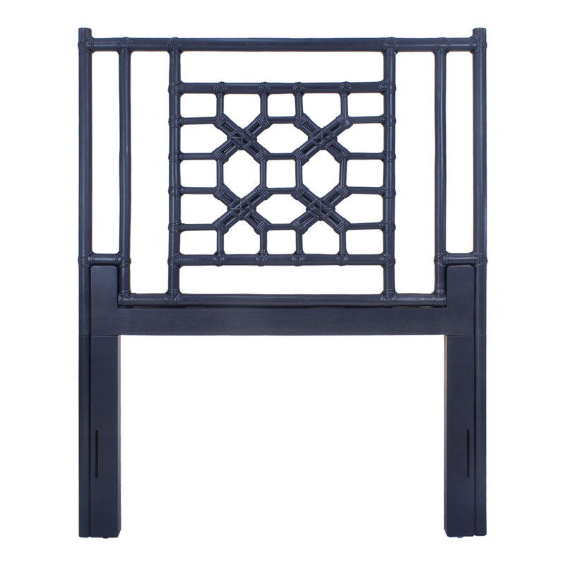 Rattan Headboard, Twin, Navy