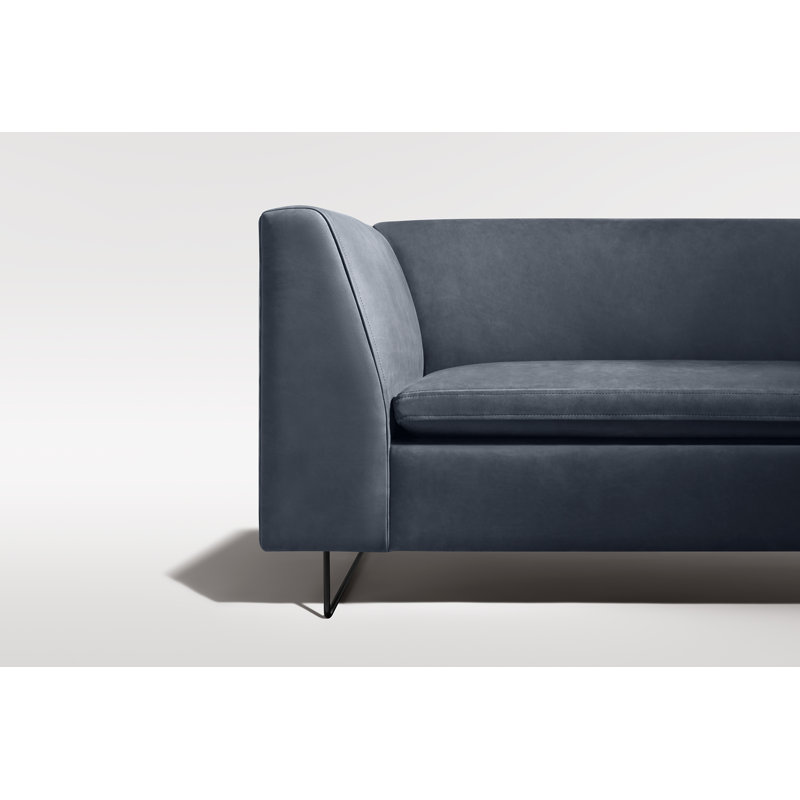 Bonnie And Clyde Sectional, Ink Genuine Leather