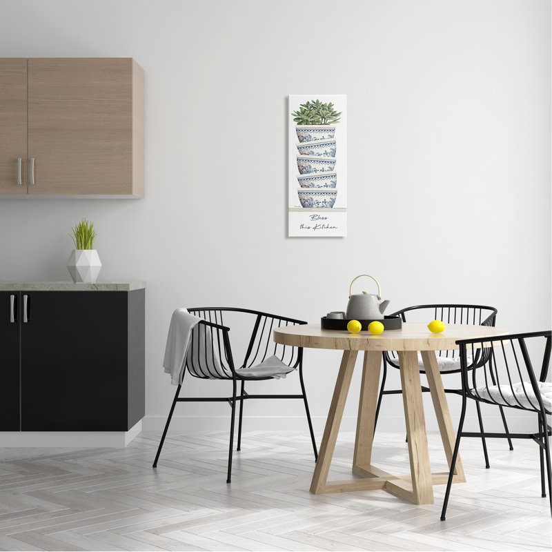 Plante grasse empilée Bless This Kitchen par Cindy Jacobs - on, H 24 po x l 10 po x P 1,5 po