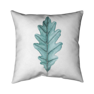 Oak leaf - 20"x20" Outdoors Throw pillow - Spun poly - Print on demand