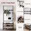 Portemanteau avec banc et rangement pour chaussures-39696395