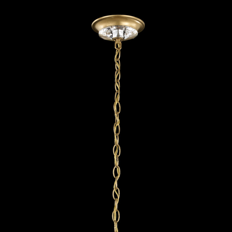 Esmery 6 - Light Chandelier, Clear Heritage Crystal, Heirloom Gold
