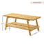 Metz Mid-Century Modern Wood Shelf Coffee Table-86219048-86219061