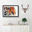 Geometric Tiger in Abstract - Framed Print-55726924-55726926